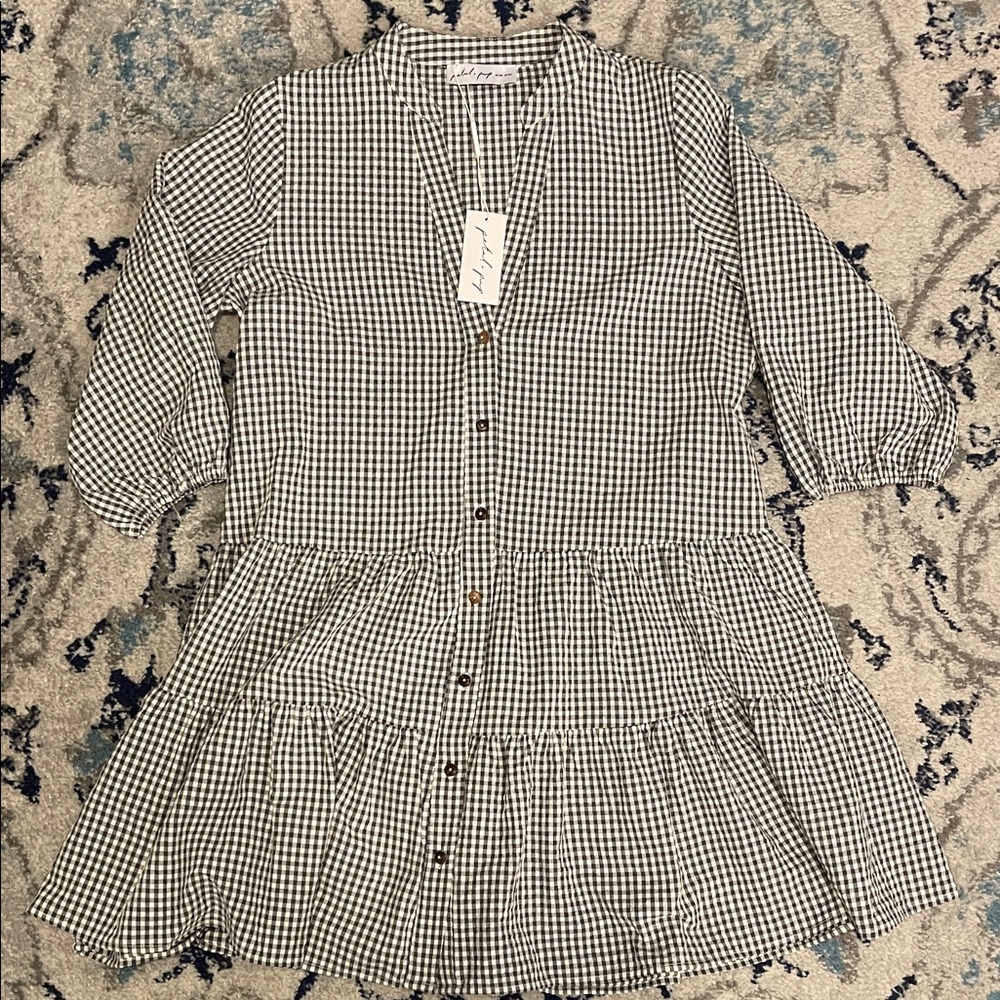 Black and White Gingham Dress